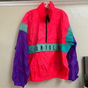 Retro Op Ocean Pacific Surfer Windbreaker Jacket 90s 1991 Half Zip Pullover